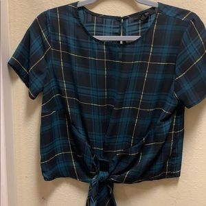 Plaid top